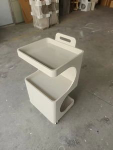 High Quality Foldable Modern 4-Wheel Beauty Makeup Hairdressing Storage <b>Wood</b> Tool Salon Trolley - Product Image 5