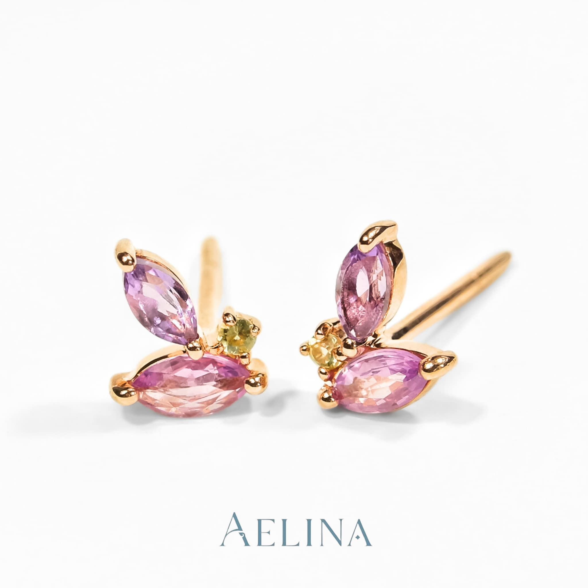 Amethyst and Pink sapphires