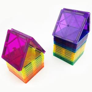 מפעל הסיטונאי מחיר נמוך הסיטונאי בניין מגנטי בלוקים צעצועים אריחים גזע חינוך מגנט לילדים - Product Image 4