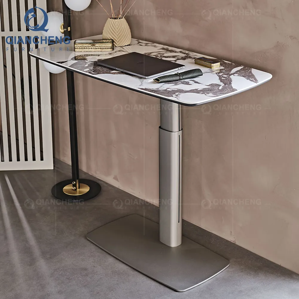 테이블 사무실 전기 높이 조절 리프트 책상 가정용 사무실 스마트 책상 소형 스테인레스 스틸 책상 튜브 테이블