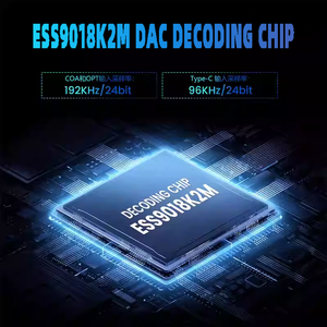 Amplificateur domestique <span class=keywords><strong>AIYIMA</strong></span>, hub DAC pour jeux avec boîtier métallique pour haut-parleurs de bureau actifs 2.0 canaux PS5 - DAC-A2 PRO - Product Image 4