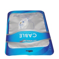 Sacs en plastique imprimés personnalisés pour étuis de téléphones portables sacs d'emballage en plastique ziplock avec avant transparent