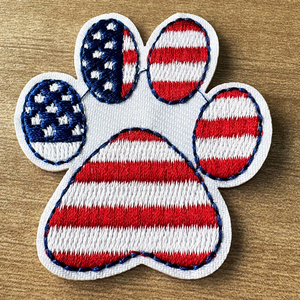 Parches Bordados Personalizados Sewill, Pequeños, Termoadhesivos, con Diseño de Paisaje, Leopardo y Huella de Perro, para Sombreros y Ropa - Product Image 5