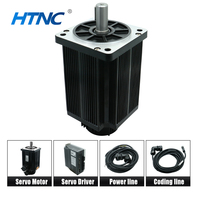 Moteur servo AC monophasé HTNC 2,3 kW 2,4 Nm 1500 tr/min 220 V avec bride de 130 mm, pilote EC-XP200-30PL et câbles de 5 m pour machine de découpe CNC
