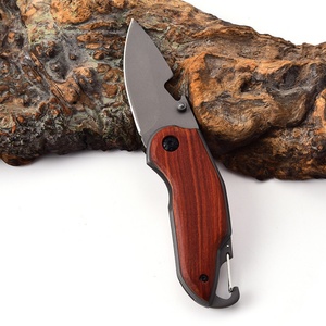 มีดพับอเนกประสงค์ X48 สแตนเลสสตีล ปรับแต่งได้ตามความต้องการ OEM สำหรับพกพา EDC กิจกรรมเอาตัวรอดกลางแจ้ง ตั้งแคมป์ DIY ด้ามไม้เกรด HK - Product Image 3