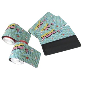 Factory Wholesale Promotion Slap Wrap Can Cooler Neoprene Sublimation Coolies Funny Slap Wrap Coozies with Full Printing - Product Image 1