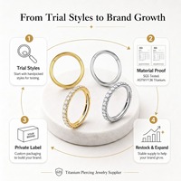 Boucles de nez en titane de qualité implantaire ASTM F136 JIAXIN, anneaux clicker, bijoux de piercing corporel