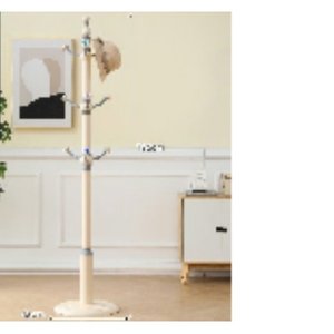 Porte-manteau en bois moderne 36903-M1-A/B/G/H/W - Product Image 5