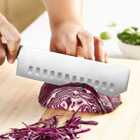 Ensemble de couteaux de cuisine professionnels 7 pièces en acier inoxydable en acier allemand Sashimi Nakiri Santoku Chef utilitaire couteaux d'office boîte-cadeau