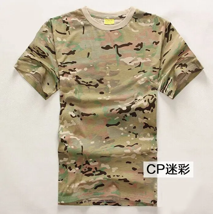 Mens Camouflage Camo T-shirt Combat Cotton T shirts