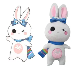 Easter Animal Rabbit Stuffed Plush Long Ear Bunny Rabbit Toy For Kids