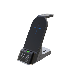 Soporte de <span class=keywords><strong>cargador</strong></span> de estación de carga de teléfono inalámbrico rápido magnético plegable portátil para <span class=keywords><strong>iPhone</strong></span> 15W iWatch Airpods - Product Image 1