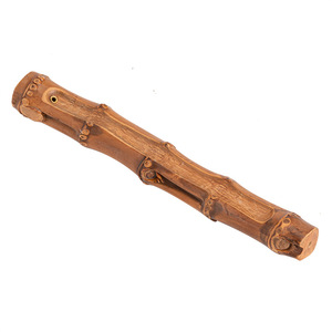 Bamboo Root Incense Pen Holder <b>Round</b> Shape For Calligraphy Painting <b>Brushes</b> Scholar Decor Dehua Origin - Product Image 5