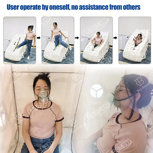ห้องออกซิเจนความดันสูงแบบพกพาสำหรับ 1-2 คน ขนาด 1.5 ATA 2.0 ATA สำหรับการฟื้นฟูร่างกายหลังเล่นกีฬาที่บ้านและคลินิกฟื้นฟูสมรรถภาพ - Product Image 3