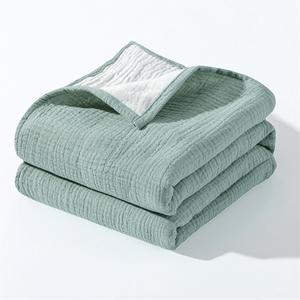 <span class=keywords><strong>Couverture</strong></span> d'emmaillotage en mousseline 100 % coton à 6 couches, double face, respirante, pour nouveau-né et tout-petit, en crêpe de gaze, vente en gros - Product Image 4