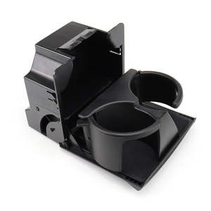 Porte-gobelets central noir ordinaire Nissan STK-0036 2008-2015 en plastique à double compartiment - Product Image 4