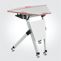 Table de conférence pliable moderne et minimaliste en bambou de qualité supérieure, en forme de barre, pour l'école, le bureau, la salle de réunion, bureau, design modulaire