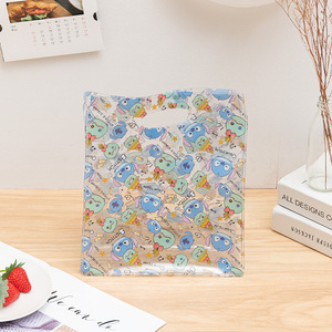 <b>Wholesale</b> Unisex Transparent Square <b>Tote</b> <b>Bag</b> Thickened Casual Hand-Held Cartoon Printing Packaging Gift <b>Bag</b> cartoon <b>tote</b> <b>bag</b> - Product Image 2
