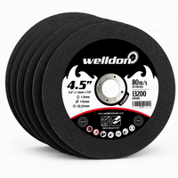 Disque de coupe / disque abrasif de haute qualité Welldon 125 mm 5 pouces pour métal et acier inoxydable, disques de coupe pour métal