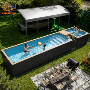 <span class=keywords><strong>Piscine</strong></span> hors sol en fibre de verre durable avec fenêtre transparente, résistante aux UV, en WPC, pour complexe hôtelier de luxe sur la <span class=keywords><strong>plage</strong></span> - Product Image 3