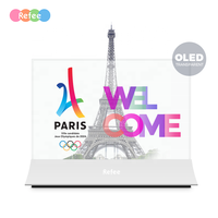 Panneau Transparent OLED de 55 pouces pour lecteurs publicitaires, écran Double face, affichage numérique, TV de bureau, écran d'affichage OLED Transparent