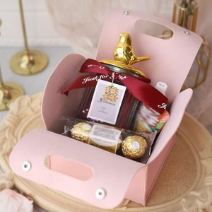 Bolsa de regalo de dulces de boda de cuero PU de fábrica YY, bolso de fiesta de cumpleaños, caja de favores, decoración, regalos de matrimonio románticos - Product Image 2