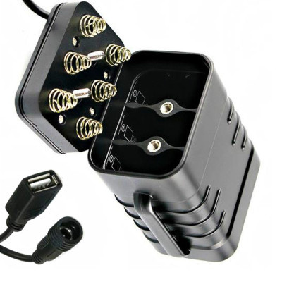 Portable Waterproof 18650 Lithium Battery Holder Storage Case for Bicycle Tail Light Headlight