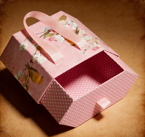 Caja de Regalo Plegable de Dos Piezas - Empaque Plegable Colorido con Asa de Mano, Tamaño Personalizado, Alta Gama - Product Image 3