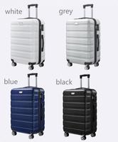 Ensemble de valises MGB Custom Brand à coque rigide, 4 roues pivotantes à 360 degrés, avec poignée souple et serrure à combinaison, tailles 20/24/28 pouces