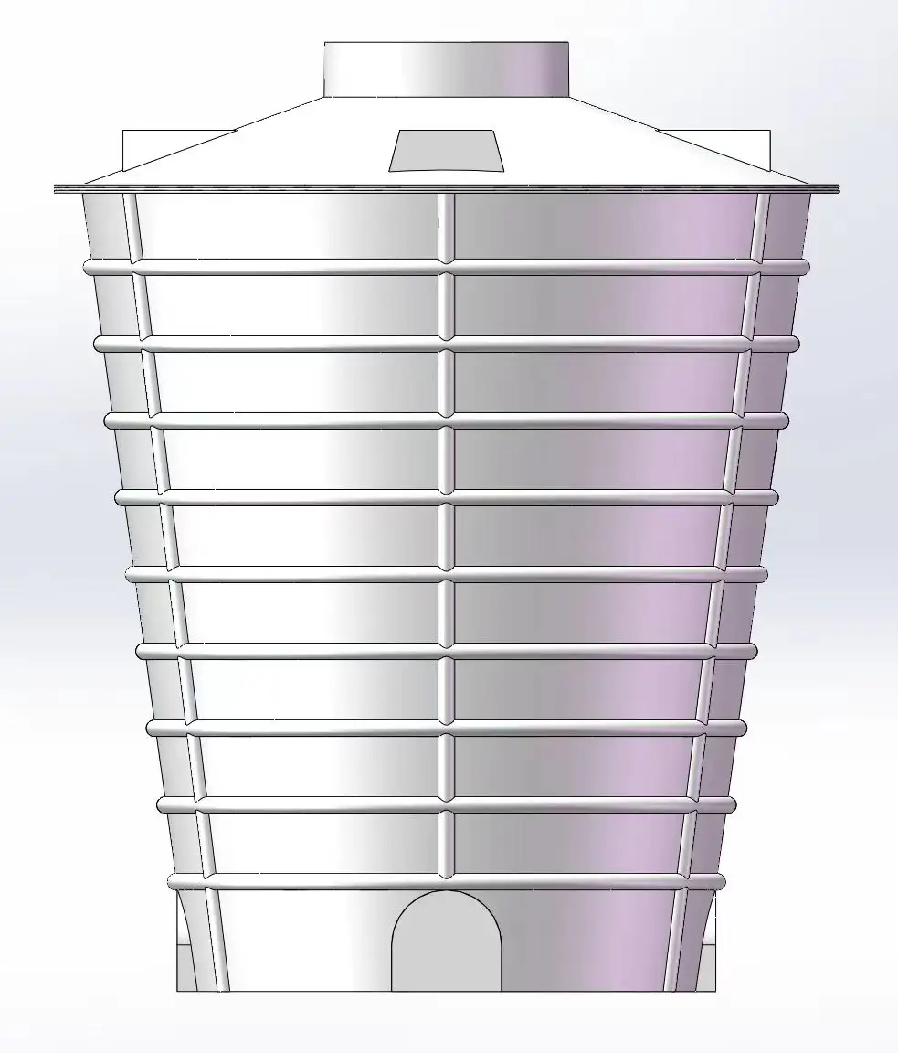 Aangepaste Pe Water Storge Tank Voor Rioolwaterzuivering