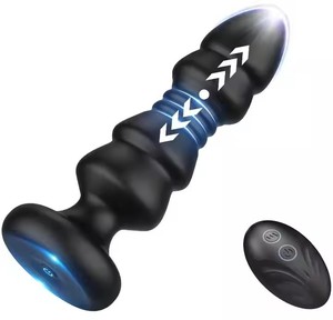 <strong>Thrusting</strong> Anal Vibrator <strong>Prostate</strong> <strong>Massager</strong> for Men WomenTelescopic Vibrating Anal Plug Stimulator Toys with 5 Modes - Product Image 1