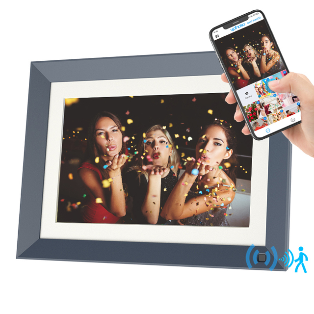 INSOVISION 10.1 Inch WiFi Digital Photo Frame with 32G Memory Touchscreen 1280x800 Resolution Video Playback