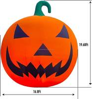 Citrouille gonflable géante grande vente en gros citrouilles artificielles déco décorations avec souffleur sauter citrouille d'halloween extérieur