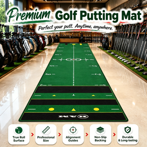 <span class=keywords><strong>Tapis</strong></span> <span class=keywords><strong>de</strong></span> putting <span class=keywords><strong>de</strong></span> golf Stroke Consistency avec lignes d'alignement calibrées, <span class=keywords><strong>tapis</strong></span> d'entraînement antidérapant pour l'intérieur, pour la maison et le salon - Product Image 1