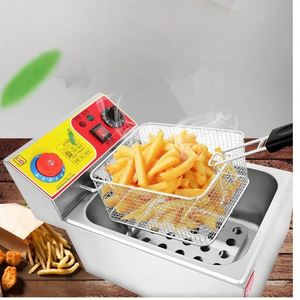 Commercial Electric Multifunction Deep <b>Fryer</b> Counter Top Stainless Steel Snack Food <b>Machine</b> 220V French Fries Chicken <b>Fryer</b> High - Product Image 2