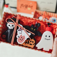 Faveurs de fête d'Halloween, bougies aromatiques réalistes en forme de fantôme effrayant et de citrouille, souvenirs, cadeaux, ensemble de bougies parfumées en cire de soja