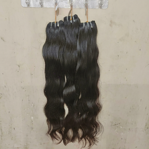 Nuevo Cabello REMI de Calidad 2024, Cabello Virgen Indio Remy Ondulado Sin Procesar, Super Double Drawn, Cabello Natural de Templo para Tejer, 200g - Product Image 1