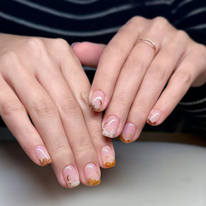 Ongles artificiels de luxe personnalisés de haute qualité Ongles à presser réutilisables Application du doigt <span class=keywords><strong>Faux</strong></span> ongles feuille <span class=keywords><strong>rouge</strong></span> or <span class=keywords><strong>blanc</strong></span> moyen - Product Image 6