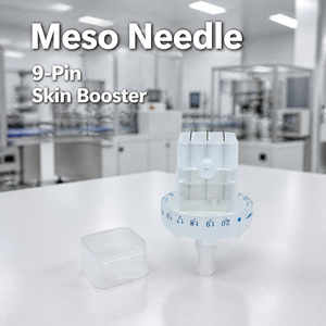 Aiguille de micro-<span class=keywords><strong>injection</strong></span> jetable professionnelle 32G à 9 broches en plastique pour <span class=keywords><strong>acide</strong></span> <span class=keywords><strong>hyaluronique</strong></span> et sérum vitaminique – Booster cutané indolore - Product Image 1