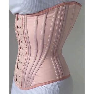Sablier acier os ceinture Latex taille formateur pour femmes fermeture éclair et crochets Corset Sport Cincher acier os bas ventre graisse - Product Image 5