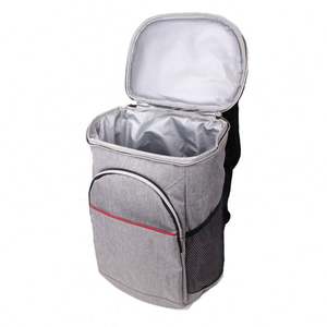 Wholesale Custom Logo Black Canvas Classic Insulated Thermal Lunch <b>Backpack</b> <b>Cooler</b> Bag - Product Image 4