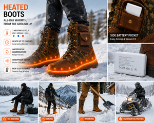 <span class=keywords><strong>Botas</strong></span> Calefactables con Batería Recargable <span class=keywords><strong>Impermeables</strong></span>, Zapatos con Calefacción Eléctrica para Invierno, Trabajo al Aire Libre, <span class=keywords><strong>Caza</strong></span>, Equipo Táctico, Calzado - Product Image 3