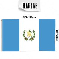 Drapeau du Guatemala neuf, en polyester, 3x5 pieds, économique, de qualité supérieure