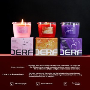 クリスマス誕生日のための高品質手作り大豆ワックスガラス瓶アロマセラピーキャンドルカップルのためのロマンチックな雰囲気を作成します - Product Image 3