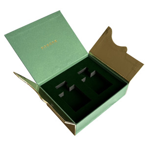 ROGOOD Coffret Cadeau Magnétique de Luxe Vert Doré pour Parfum Arabe avec Mousse EVA Personnalisée et Design Islamique pour Parfum Arabe P1117 - Product Image 5