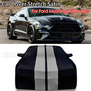 Housse de voiture extensible en satin, anti-rayures, anti-poussière, anti-UV, pour Ford Mustang, tous modèles - Product Image 1