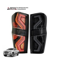 Paire de feux arrière dynamiques Full LED - Compatible Isuzu D-Max / DMAX (2020-2026) Verre fumé avec clignotants séquentiels