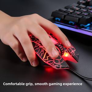 Souris de jeu filaire DARUO Wrangler, interface USB, 7 boutons, rétroéclairé<span class=keywords><strong>e</strong></span>, programmable pour <span class=keywords><strong>LOL</strong></span>/CF PlayerUnknown's Battlegrounds <span class=keywords><strong>E</strong></span>-Sports - Product Image 3