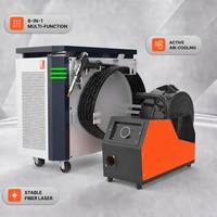 Soudeuse laser de précision pour métaux 2000W refroidie par air, machine de soudage laser 6 en 1 avec système d'alimentation en fil intégré