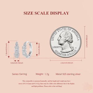 Pendientes de aro de espiga de <span class=keywords><strong>trigo</strong></span> Brillante De plata de ley 925 aros de espiga de <span class=keywords><strong>trigo</strong></span> brillantes de moda fina - Product Image 4